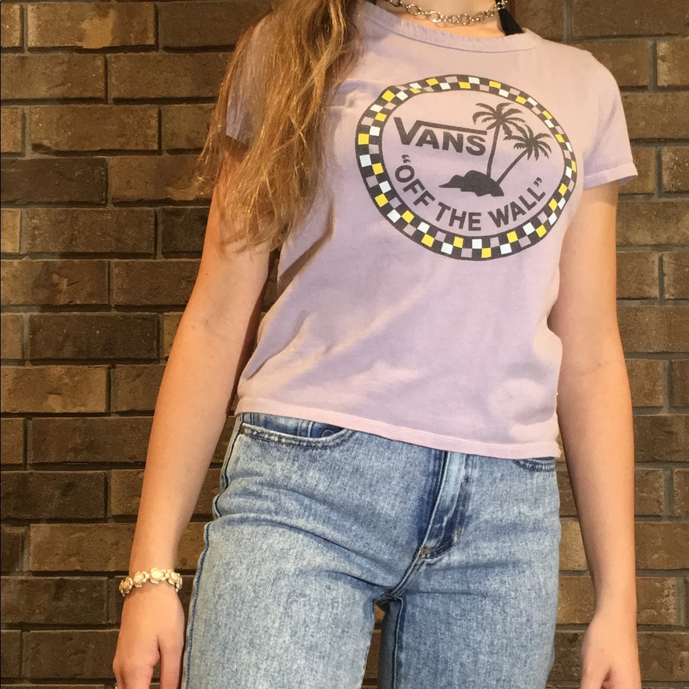 vans purple t shirt